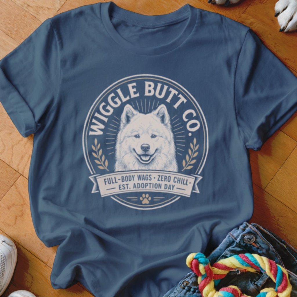 Wiggle Butt Co Samoyed Shirt - The Pawsitive Initiative