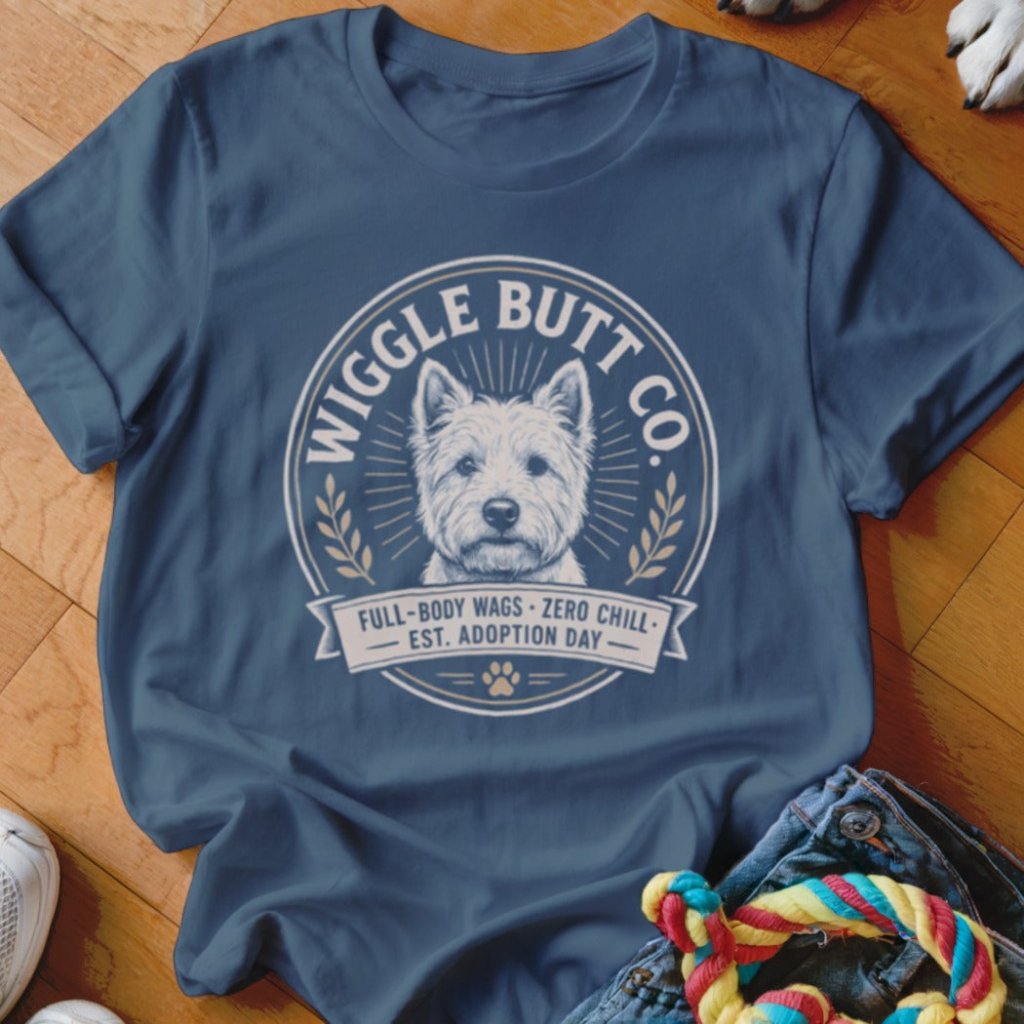 Wiggle Butt Co Westie Shirt - The Pawsitive Initiative