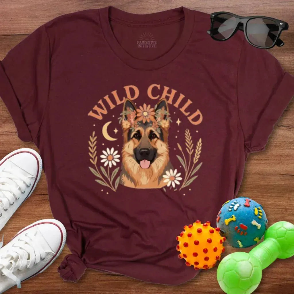 Wild Child GSD Shirt - The Pawsitive Initiative