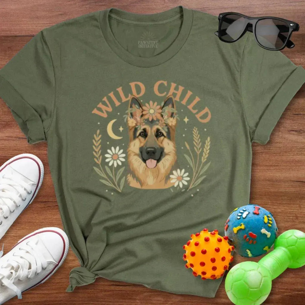 Wild Child GSD Shirt - The Pawsitive Initiative