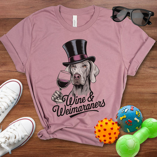 Wine & Weimaraners Shirt - The Pawsitive Initiative