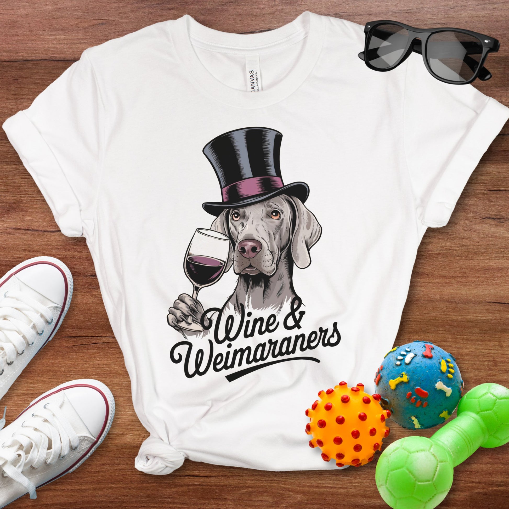 Wine & Weimaraners Shirt - The Pawsitive Initiative