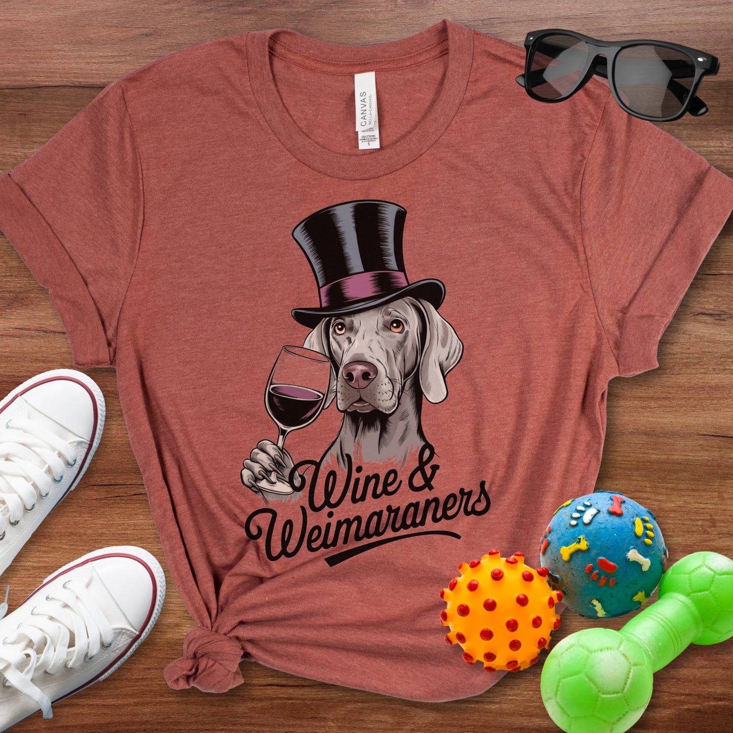 Wine & Weimaraners Shirt - The Pawsitive Initiative