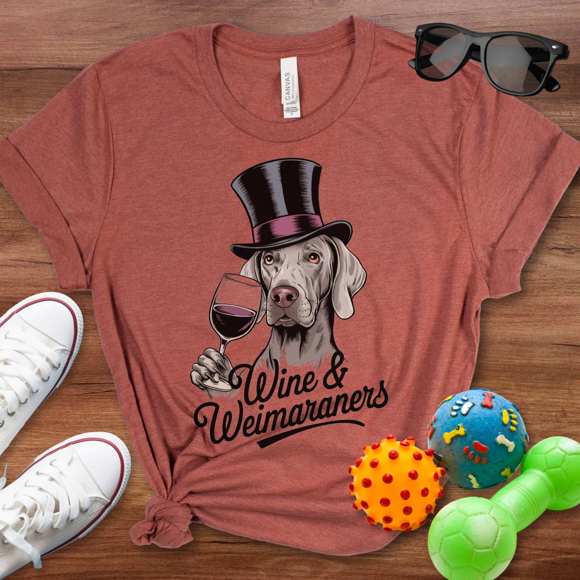 Wine & Weimaraners Shirt - The Pawsitive Initiative