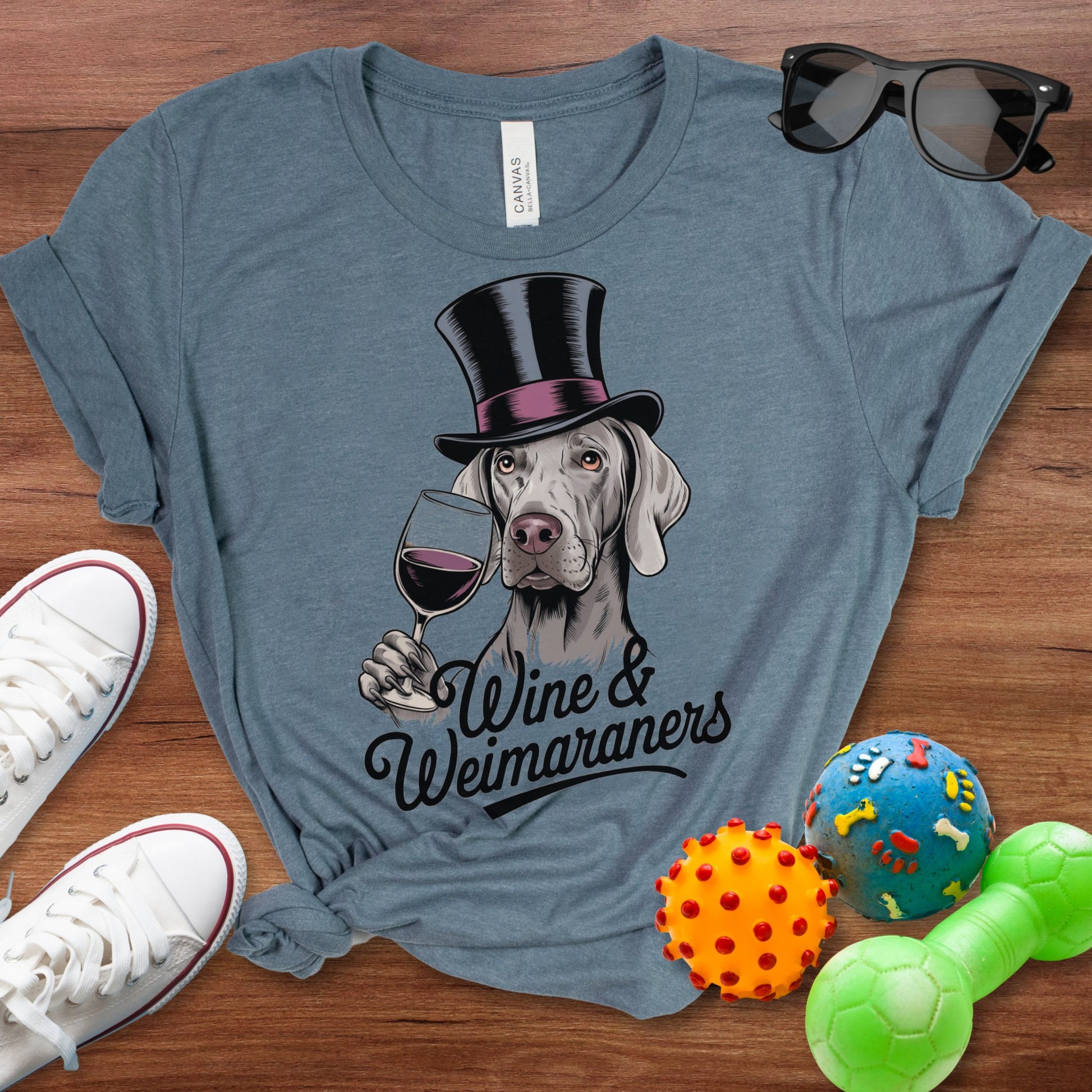 Wine & Weimaraners Shirt - The Pawsitive Initiative