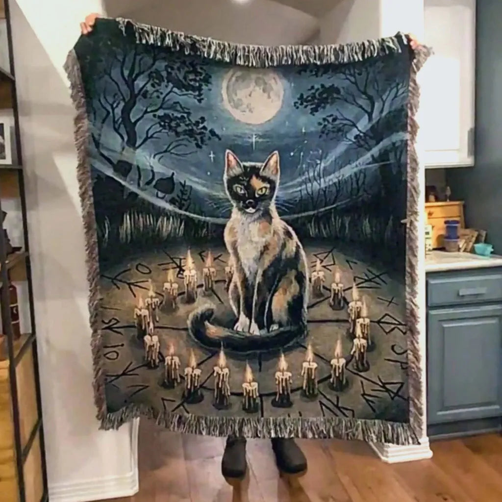 Witchy Calico Cat Blanket - The Pawsitive Initiative