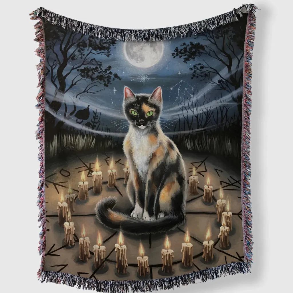 Witchy Calico Cat Blanket - The Pawsitive Initiative