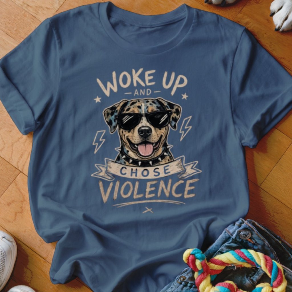 Woke Up and Chose Violence Catahoula Shirt - The Pawsitive Initiative