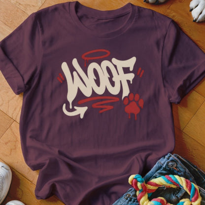 Woof Graffiti Shirt - The Pawsitive Initiative