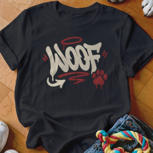 Woof Graffiti Shirt - The Pawsitive Initiative