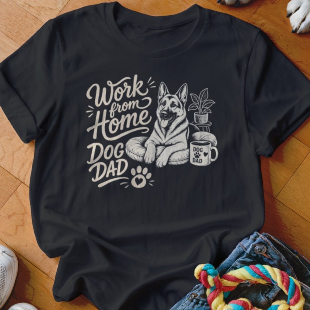 Work From Home Dog Dad Shirt - The Pawsitive Initiative
