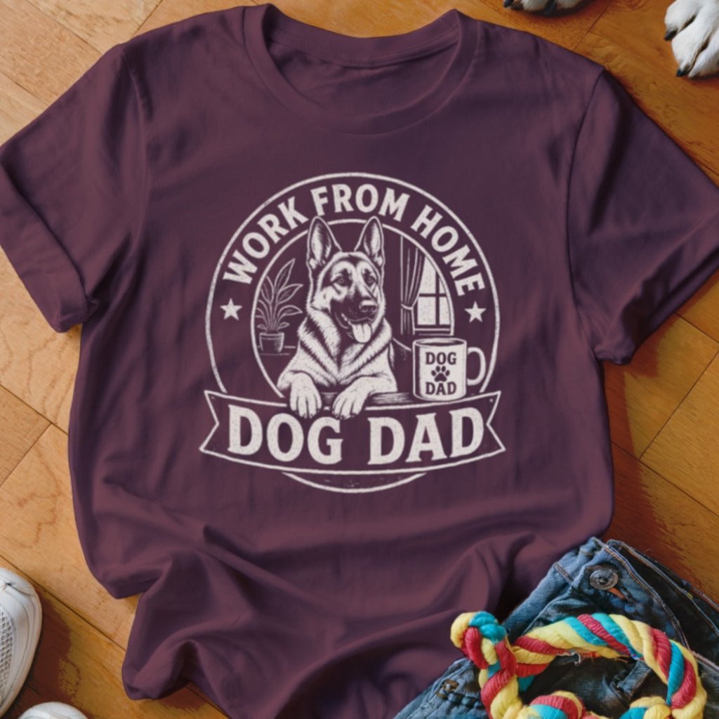 Work From Home Dog Dad Shirt - The Pawsitive Initiative