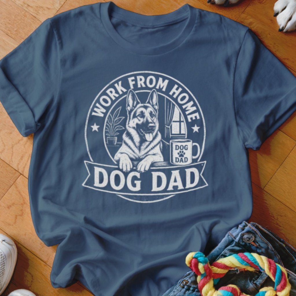 Work From Home Dog Dad Shirt - The Pawsitive Initiative