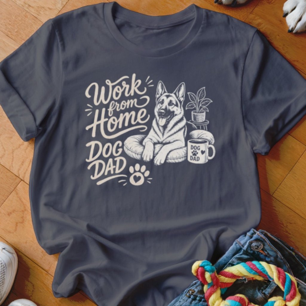 Work From Home Dog Dad Shirt - The Pawsitive Initiative