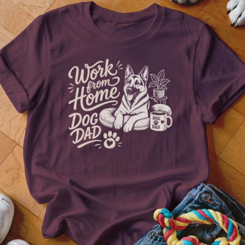 Work From Home Dog Dad Shirt - The Pawsitive Initiative