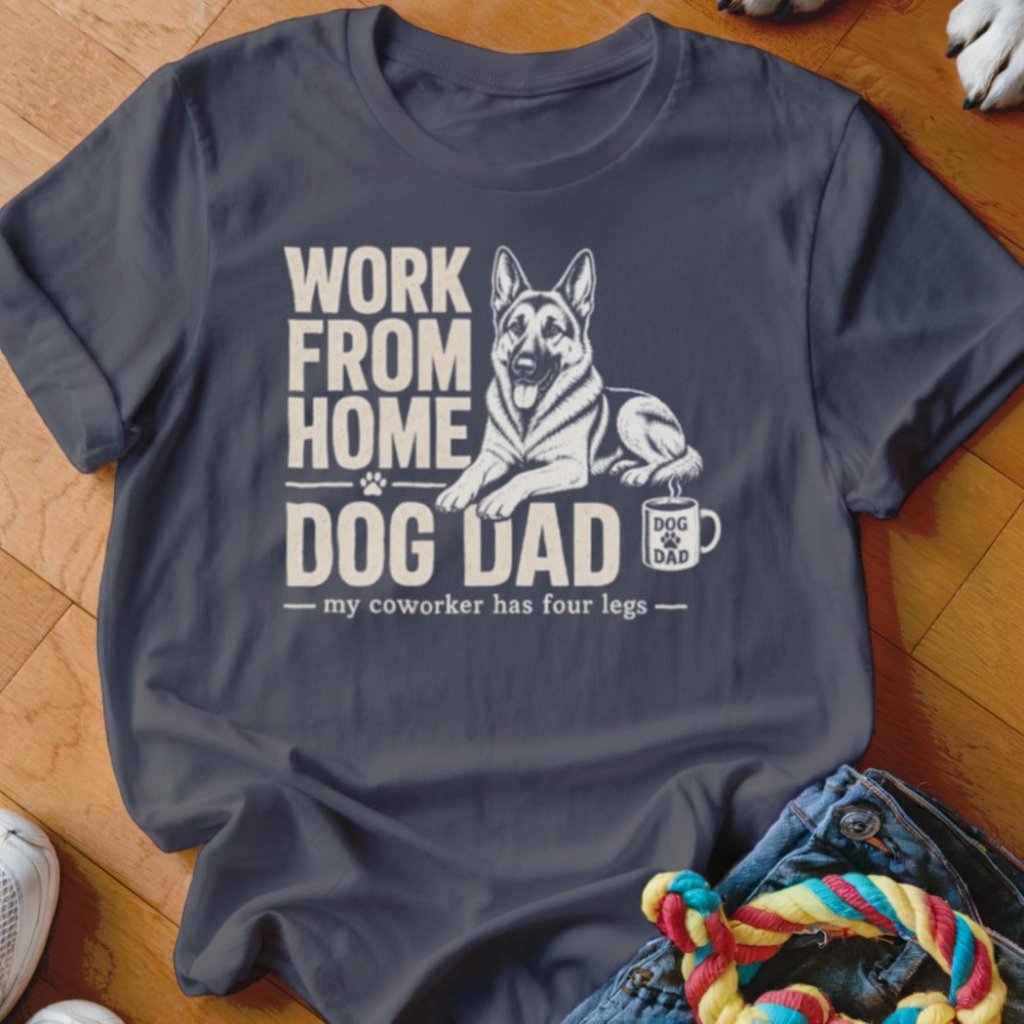Work From Home Dog Dad Shirt - The Pawsitive Initiative