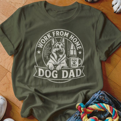 Work From Home Dog Dad Shirt - The Pawsitive Initiative