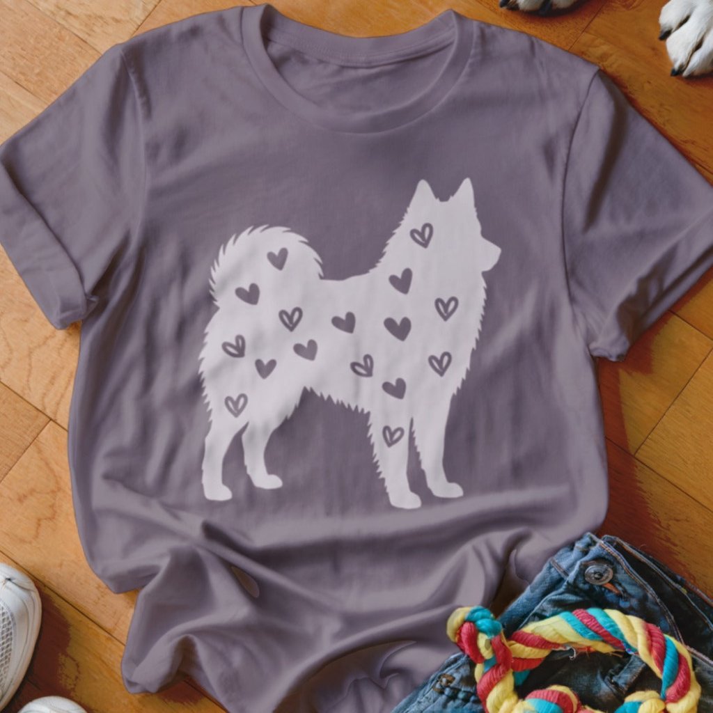 Yakutian Laika Hearts Shirt - The Pawsitive Initiative