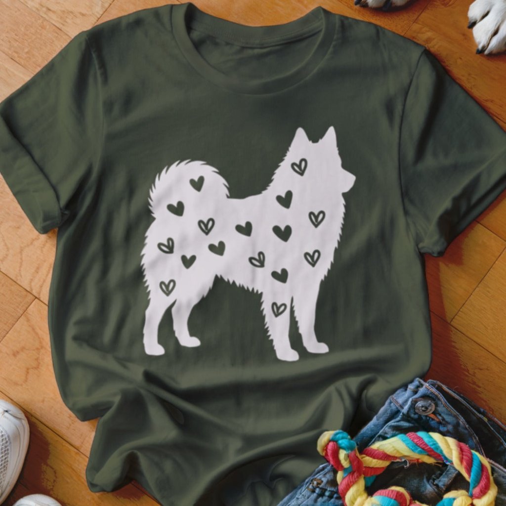 Yakutian Laika Hearts Shirt - The Pawsitive Initiative