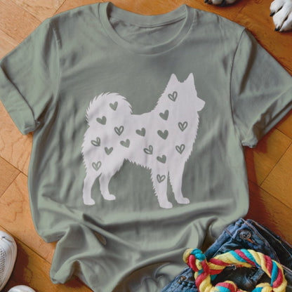 Yakutian Laika Hearts Shirt - The Pawsitive Initiative