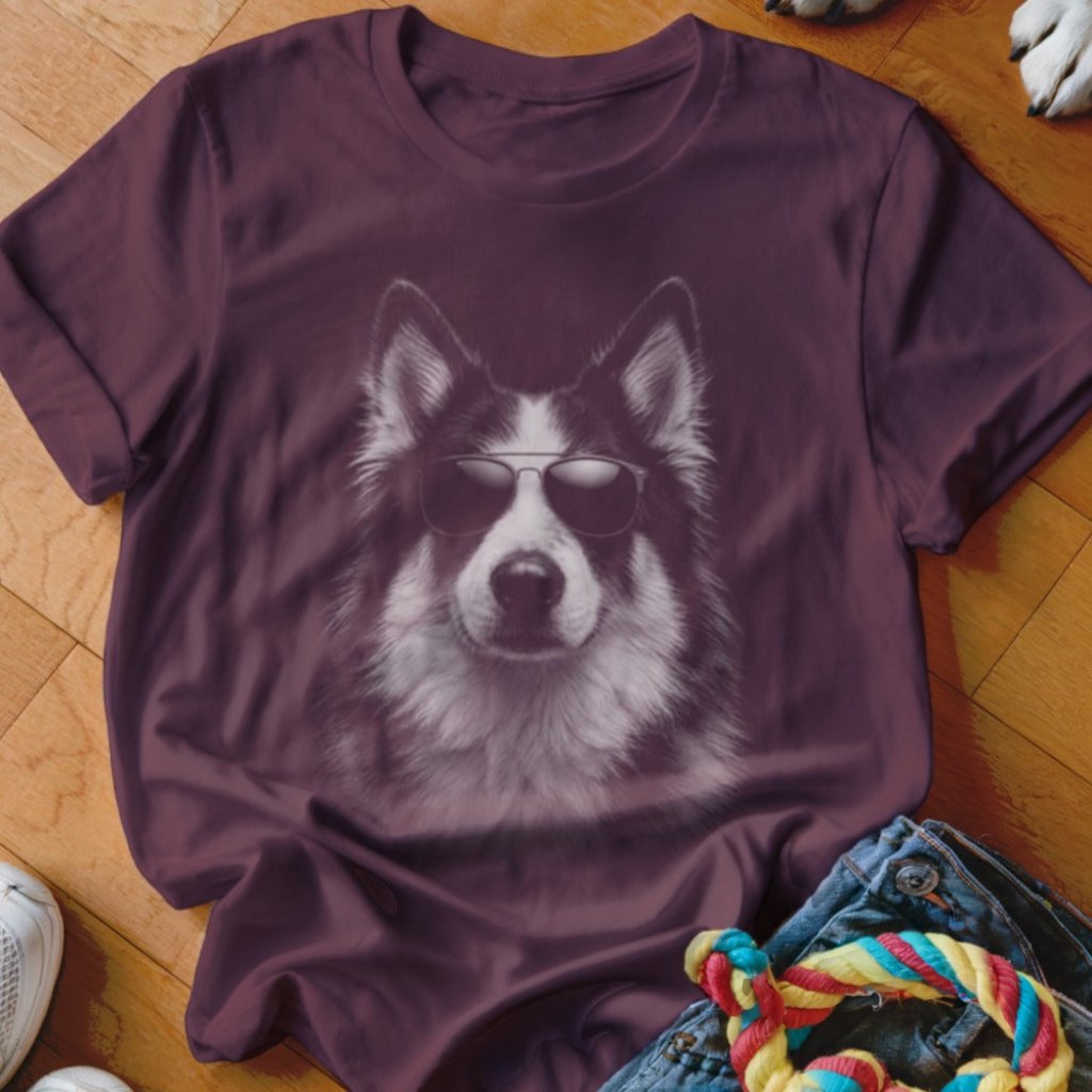 Yakutian Laika in Aviators Shirt - The Pawsitive Initiative