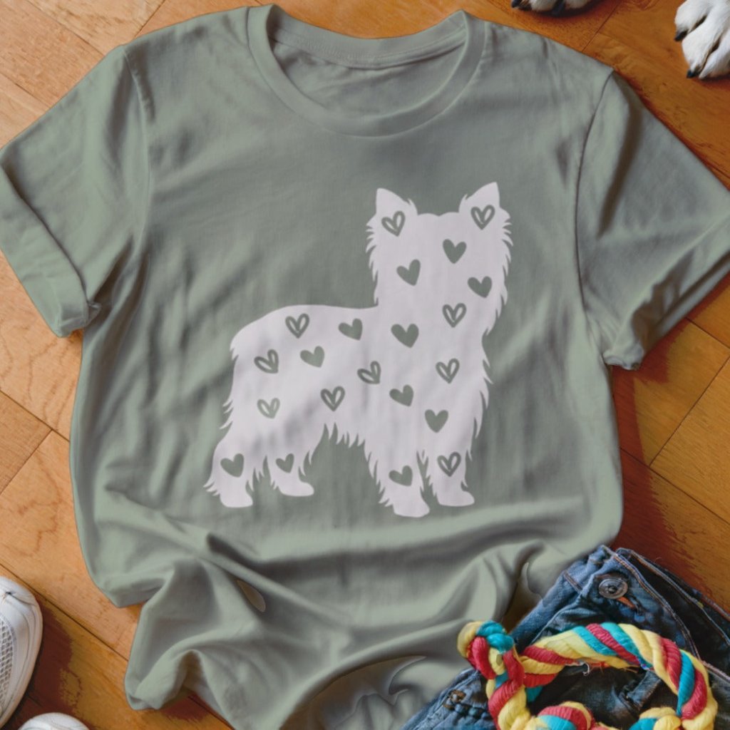 Yorkie Hearts Shirt - The Pawsitive Initiative