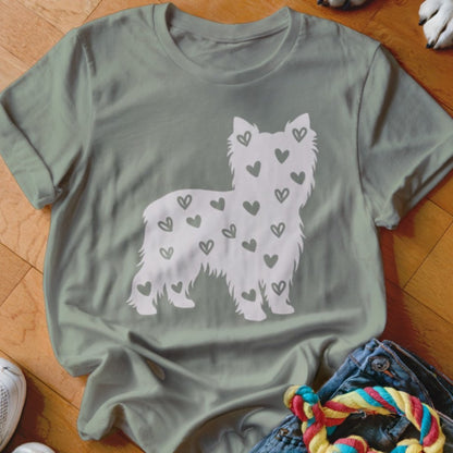 Yorkie Hearts Shirt - The Pawsitive Initiative