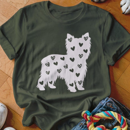 Yorkie Hearts Shirt - The Pawsitive Initiative
