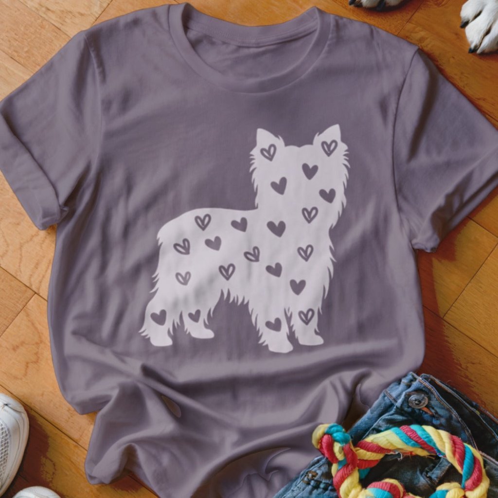 Yorkie Hearts Shirt - The Pawsitive Initiative