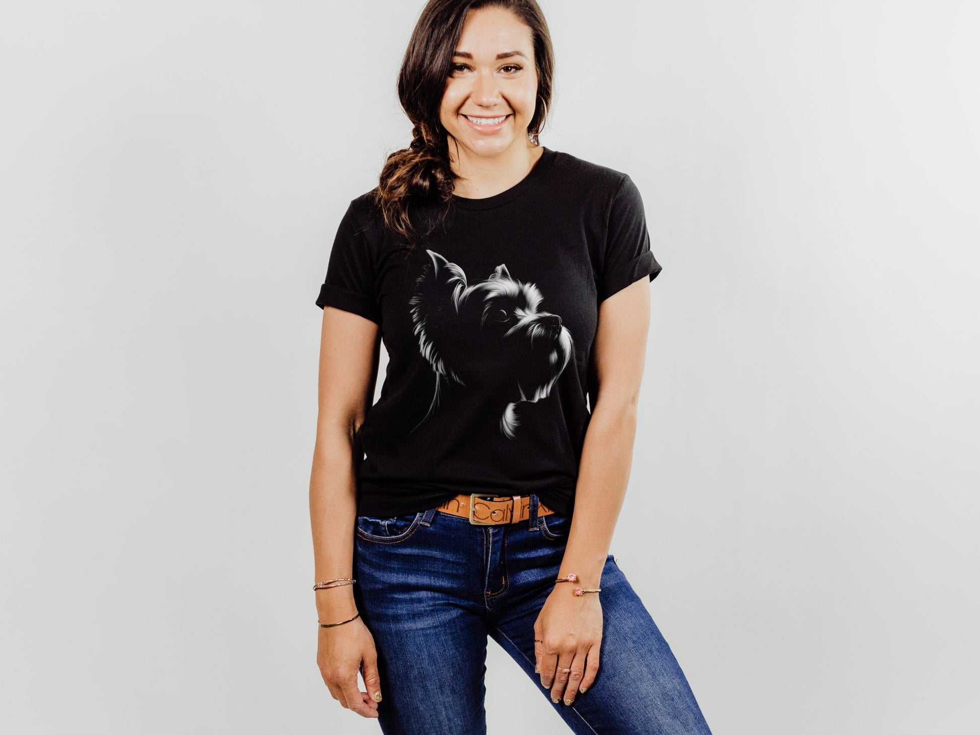 Yorkie Silhouette Shirt - The Pawsitive Initiative