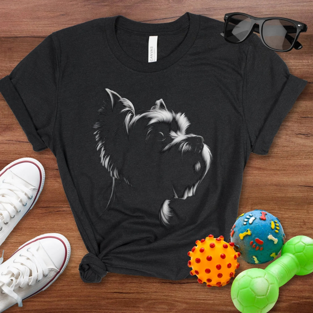 Yorkie Silhouette Shirt - The Pawsitive Initiative