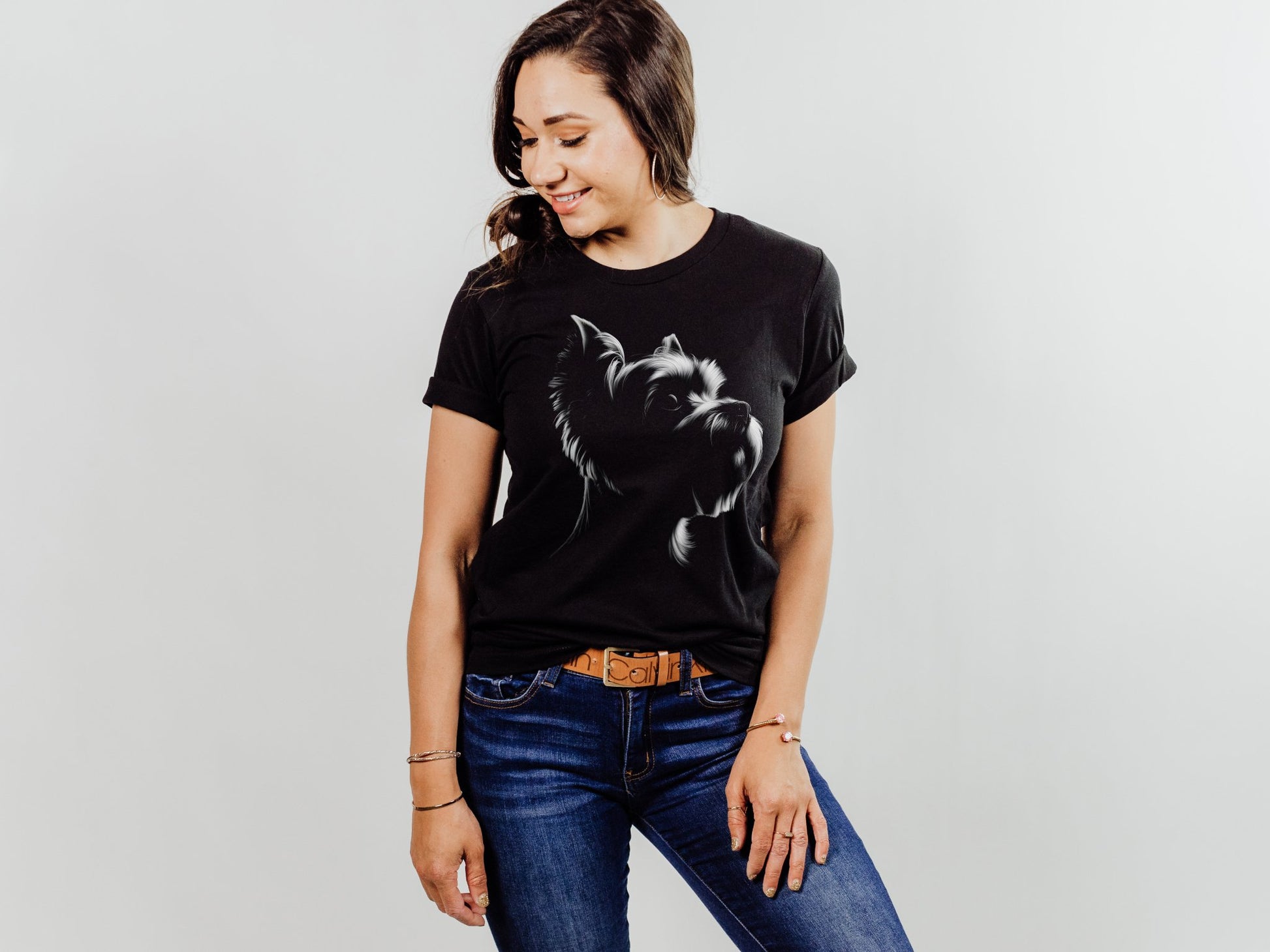 Yorkie Silhouette Shirt - The Pawsitive Initiative