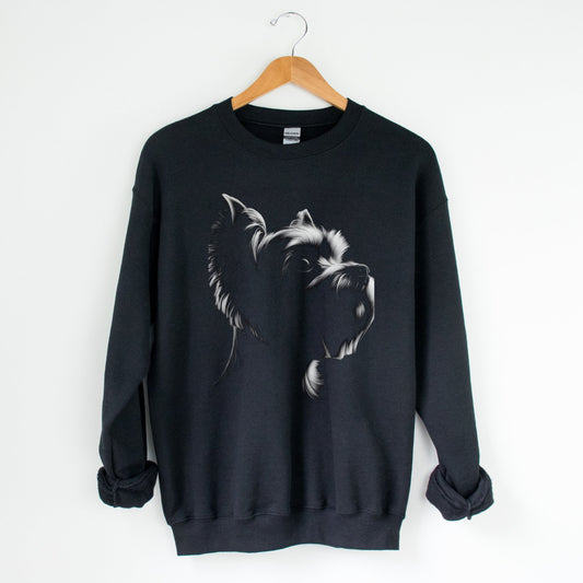 Yorkie Silhouette Sweatshirt - The Pawsitive Initiative