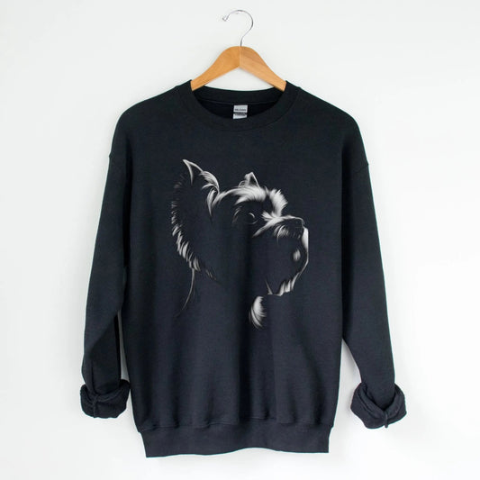 Yorkie Silhouette Sweatshirt - The Pawsitive Initiative
