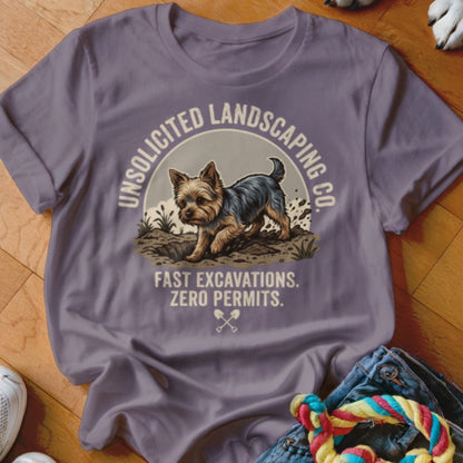 Yorkie Unsolicited Landscaping Co Shirt - The Pawsitive Initiative